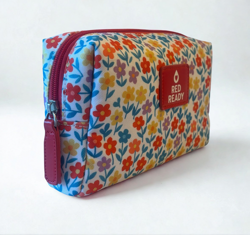 Red Ready™ First Period Kit – Discreet Emergency Pouch for Girls (Ages 8–13)